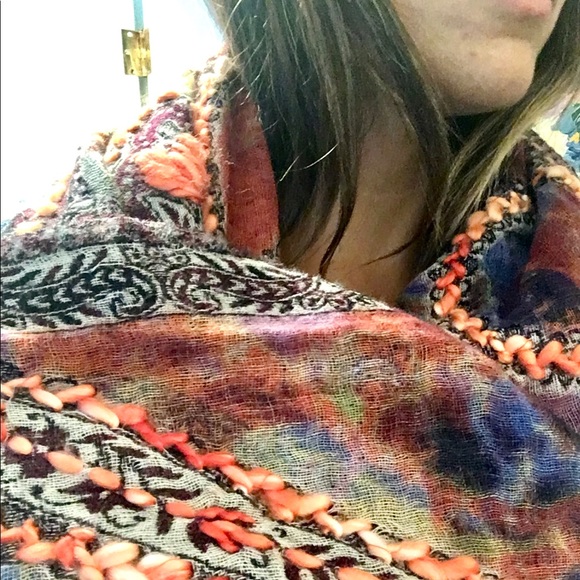 Gorgeous Free People Wrap Scarf multicolored one size - Picture 6 of 14